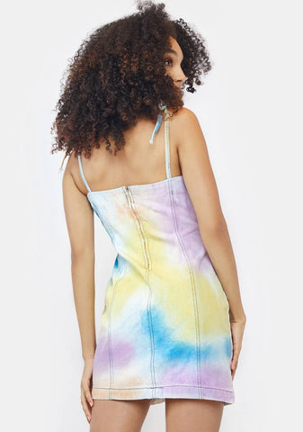 Multi Tie Dye Mini Dress