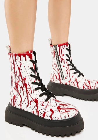 Scream Queen Combat Boots