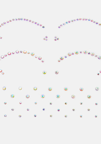 Iridescent Cut Crease Face Jewels