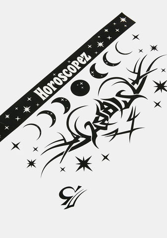 Libra Temporary Tattoo Sheet