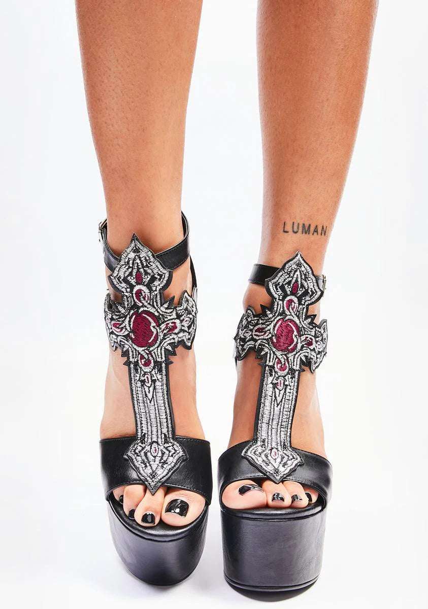 Sinful Sanctuary Platform Heels