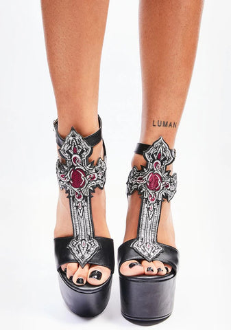 Sinful Sanctuary Platform Heels
