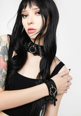 Enemies Closer Cross Bracelet