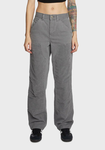 Cord Panel Carpenter Pants