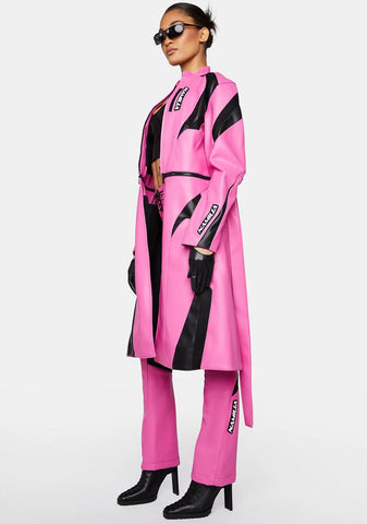 Pink Transformer Moto Coat