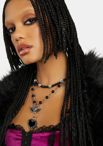 Fallen Angel Layered Necklace