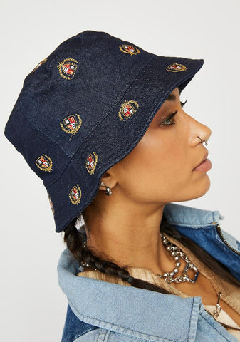 Denim BDG Crest Bucket Hat