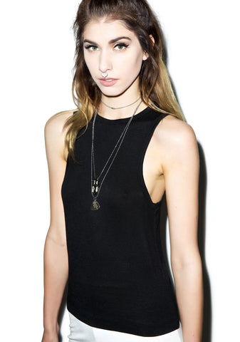 Lookin' Sharp Razor Tank - Black