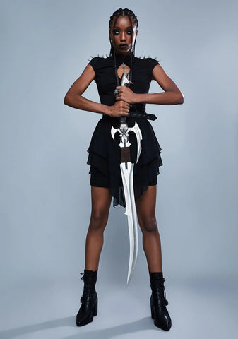 Warrior Spirit Spiked Mini Dress