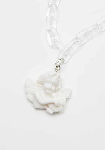 Love Like Heaven Cherub Chain Necklace