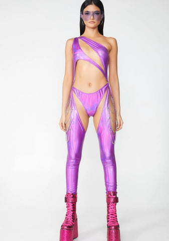 Fairy Prism Moonwalk Cut-Out Catsuit