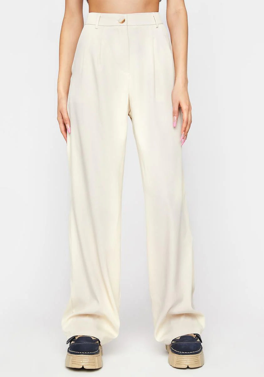 Wide Leg Tailored Pants