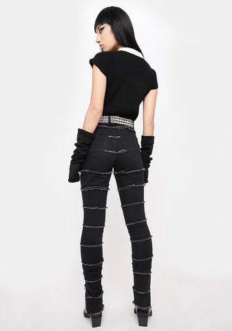 Atmosphere Grommet Distressed Skinny Jeans