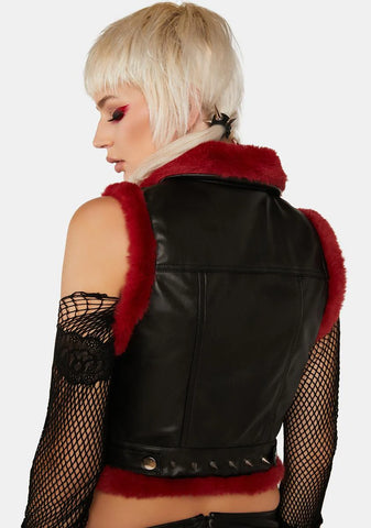 Mortal Dilemma Vegan Leather Vest