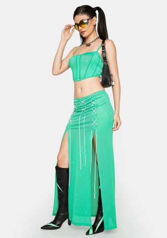 Wins Every Time Midi Skirt