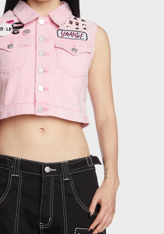 Stay Strange Denim Vest