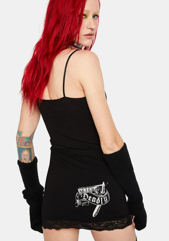 Rock N Roll Stole My Soul Cami Mini Dress