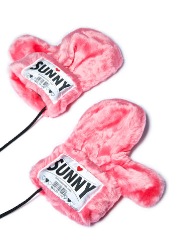 Sunny Faux Fur Gloves
