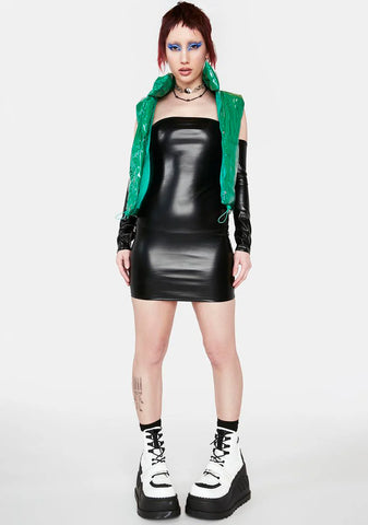 Midnight Bringing The Heat Mini Dress