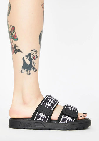 Black 222 Banda Aster Logo Slides