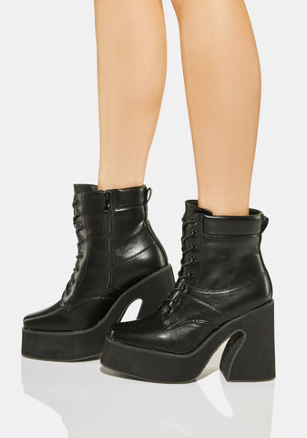 Rumi Lace Up Platform Boots