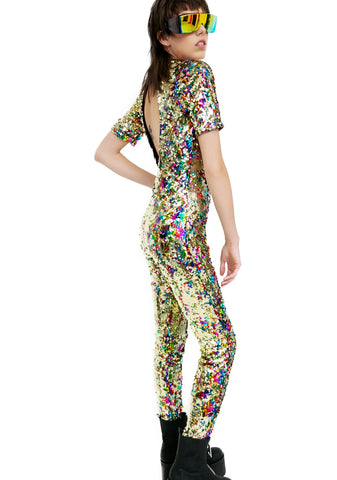 Rainbow Sequin Jumpsuit