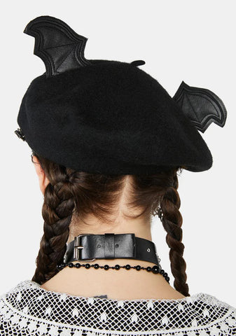 Bat For More Winged Beret
