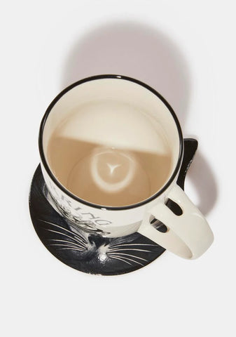 Sacred Cat Ceramic Coaster