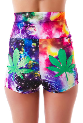 Space Leaves Girl Hot Shorts