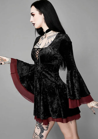 Tempting Enchantress Velvet Dress