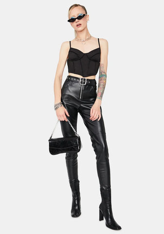 Run To Me Bustier Crop Top