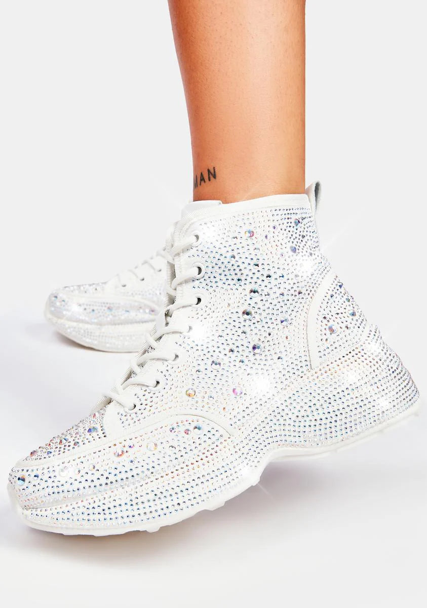 Icy Shining Queen Rhinestone Sneakers