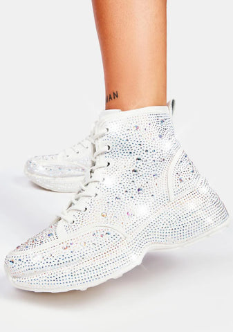 Icy Shining Queen Rhinestone Sneakers