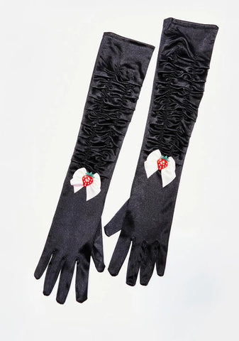 Summer's Eve Satin Gloves