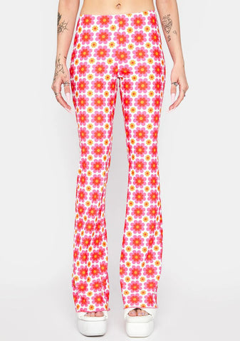 Live And Let Live Floral Pants