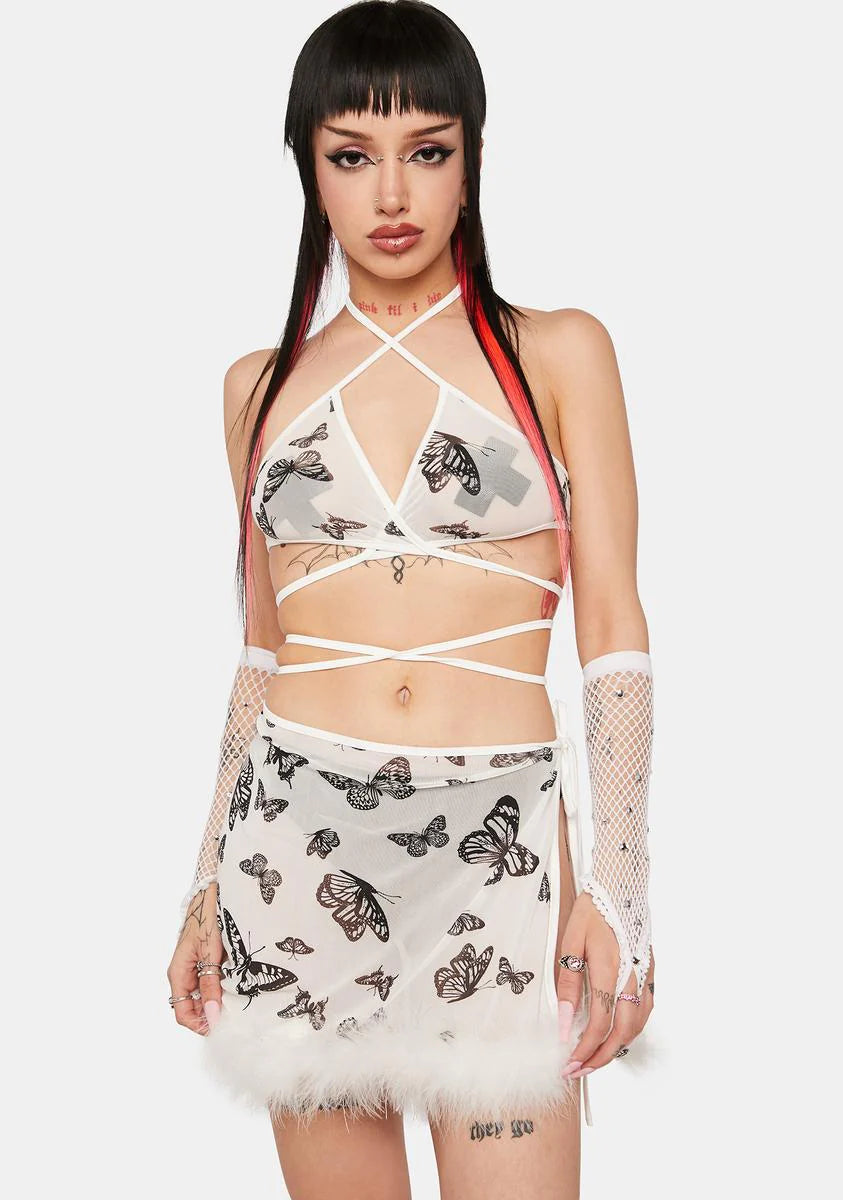 Windswept Wings Skirt Set