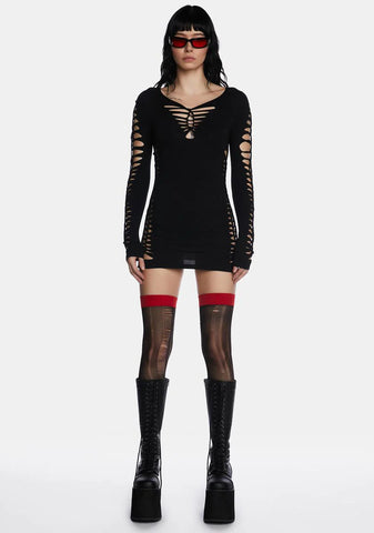Deep Into Destruction Mini Dress