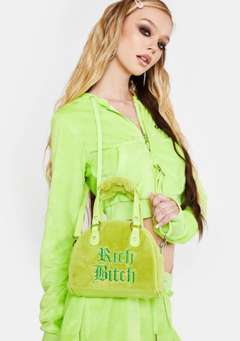 Can't Help It Faux Fur Bowler Bag