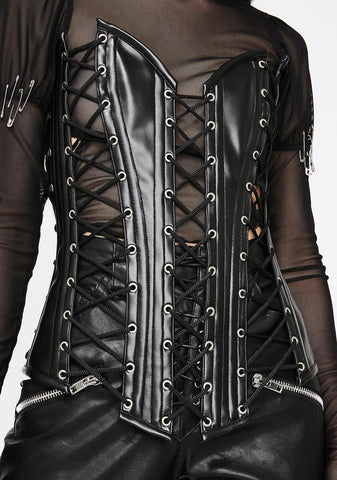 Top Drawer Lace-Up Corset