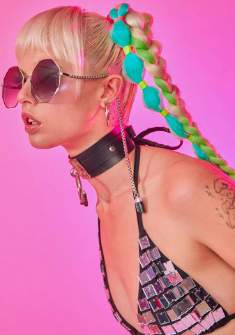 I Totally Paused Circle Sunglasses