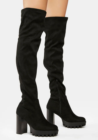 Shook Ones Knee High Boots