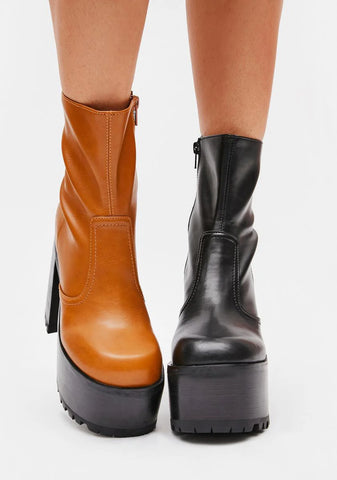 The Slow Rush Mismatched Ankle Boots