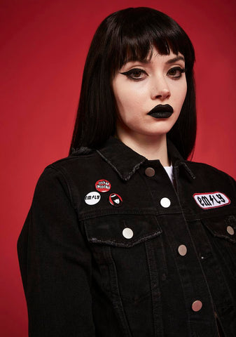 Let There Be Dark Patched Jacket