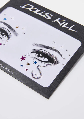 Star Of The Night Iridescent Face Gems