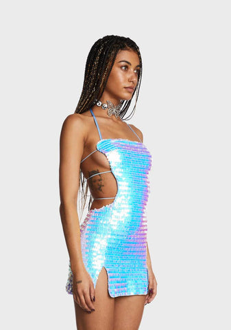 Aqua High Hopes Sequin Mini Dress
