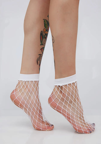Too Hooked Fishnet Socks