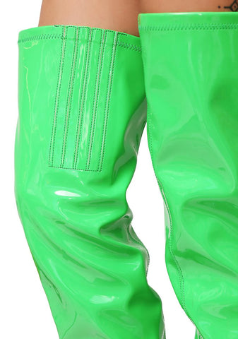 Slime Time Thigh High Boots