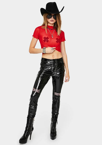 Hot Lil Preview Sheer Top