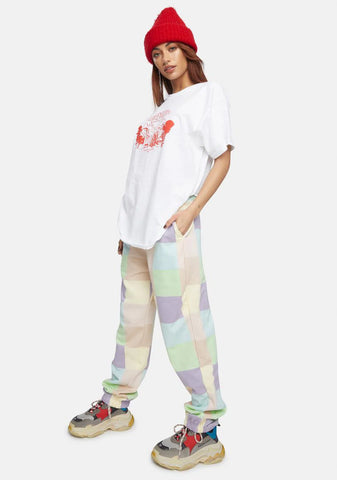Megan Checkered Joggers