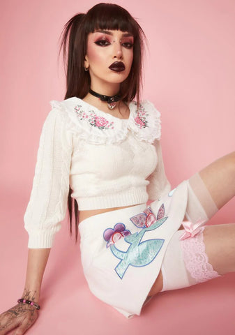 Rose Picking Knit Sweater